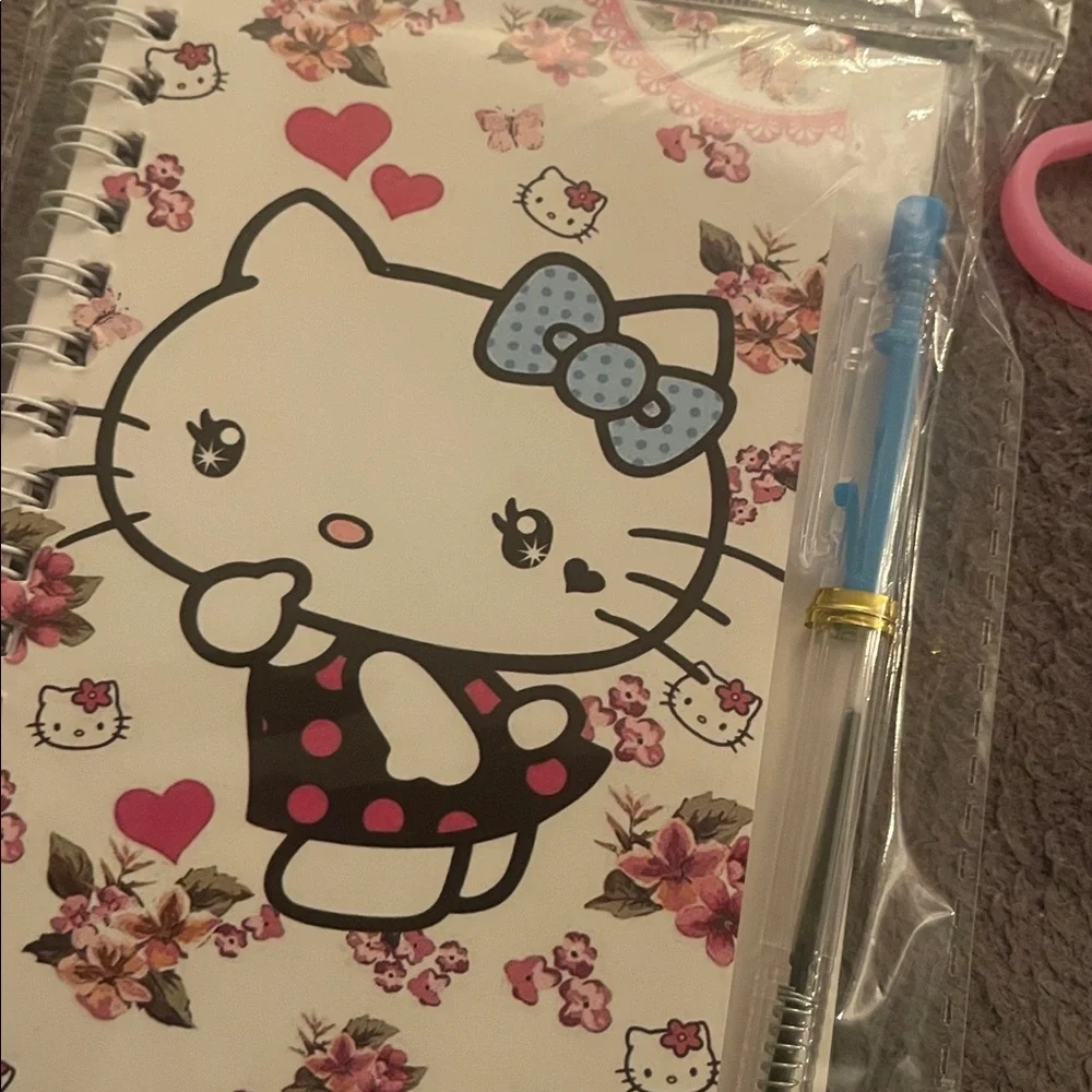 Hello Kitty Bundle Pink and Red Kids Socks & Stationery Set nwt